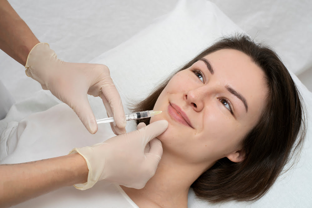 Jupiter Gardens woman lip filler procedure